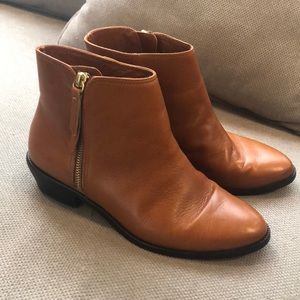 Tan J.Crew Ankle Boots